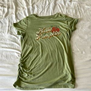 Sonoma Green “Hello Pumpkin” Maternity Top